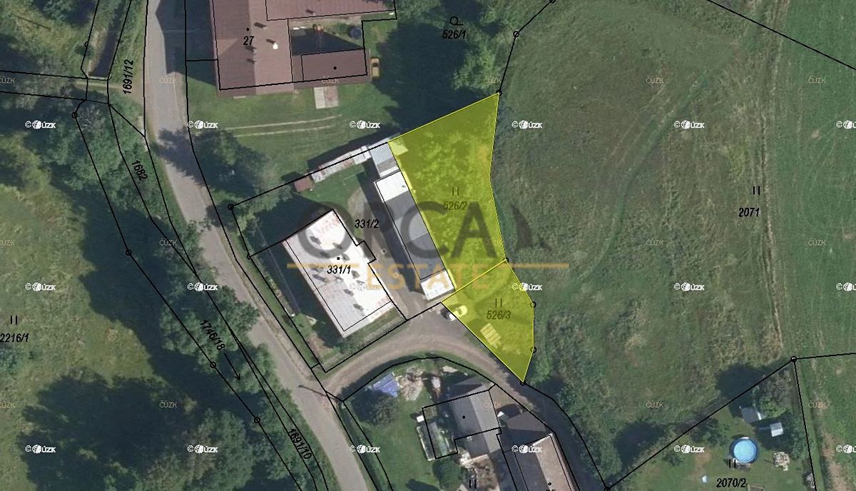 Prodej louky 705 m², Meziměstí – fotka 1 z 3