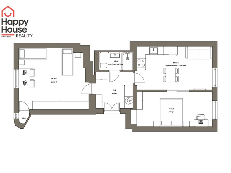 Prodej bytu 3+kk, 64 m² (3 z 22)