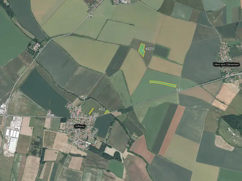 Prodej pole 31179 m², Odřepsy – náhled fotky 1