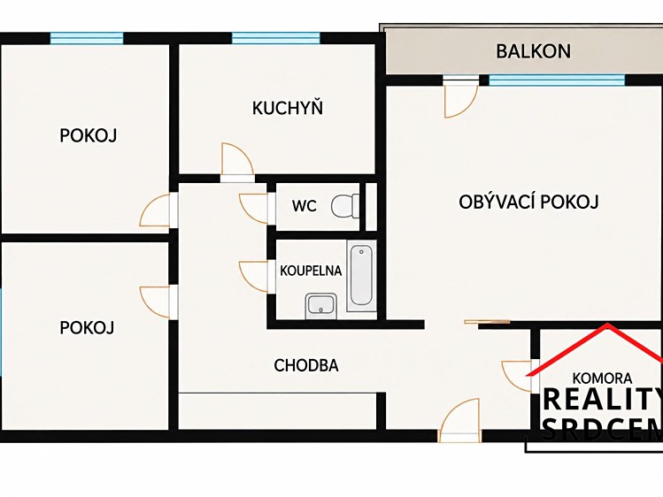 Wohnung 3+1 zur Miete, 62 m² (16 von 16)