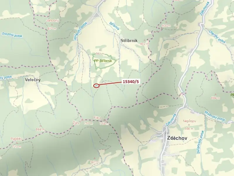Dražba lesa 312 m², Hovězí – náhled fotky 1