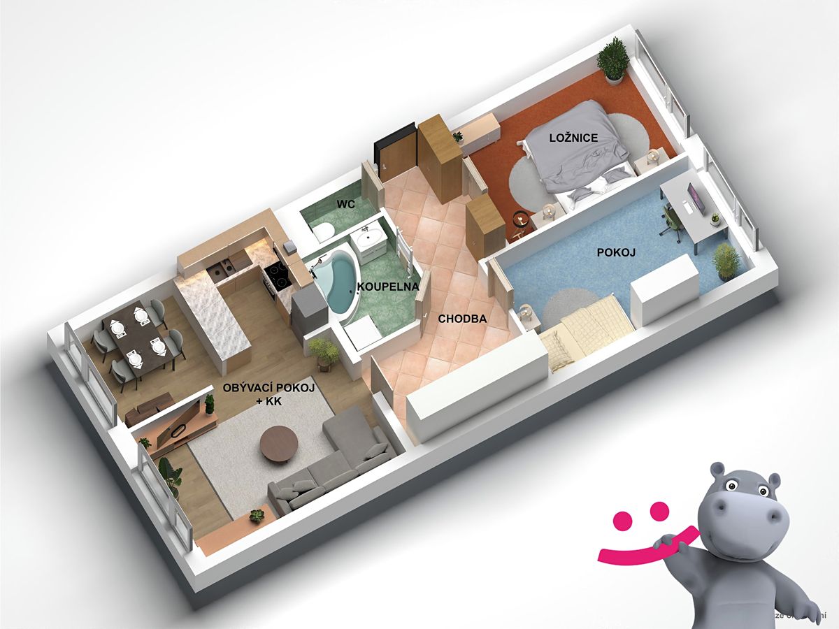 Prodej bytu 3+1 79 m², Kladno – fotka 1 z 3