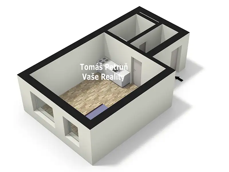 Pronájem bytu 1+kk 31 m², Hradec Králové – náhled fotky 3