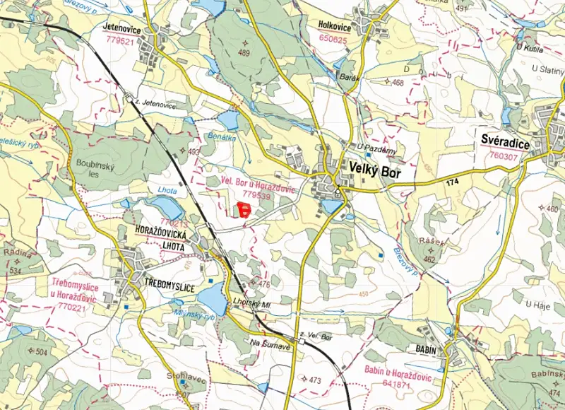 Prodej lesa 16139 m², Velký Bor – náhled fotky 3