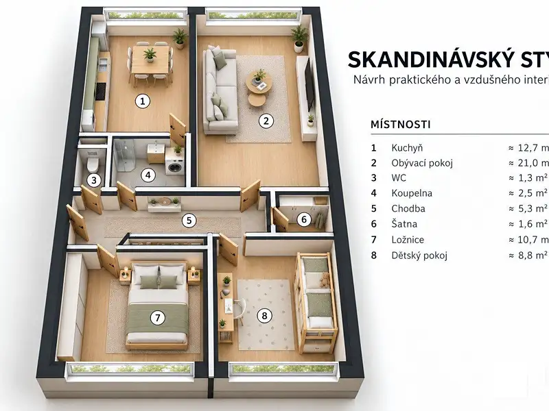 Prodej bytu 3+1 63 m², Neratovice – náhled fotky 3