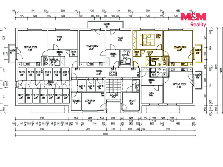 Квартира 2+kk на продаж, 63 м² (7 з 9)