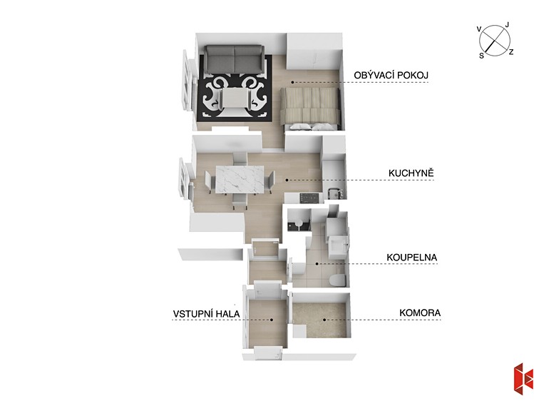 Prodej bytu 1+1, 41 m² (6 z 24)