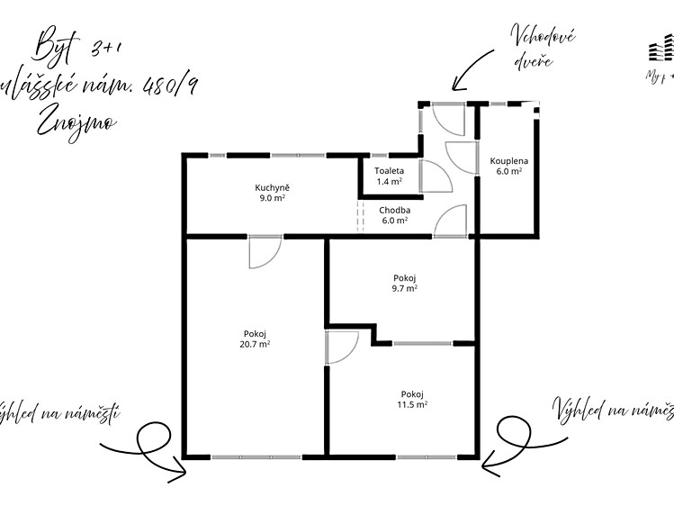 Wohnung 3+1 zum Kauf, 62 m² (22 von 23)