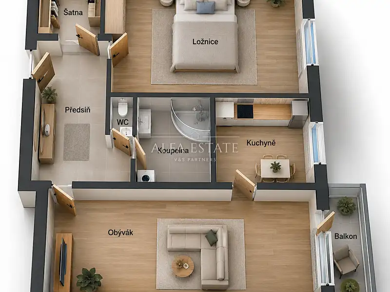 Pronájem bytu 2+1 63 m², Karlovy Vary – náhled fotky 3