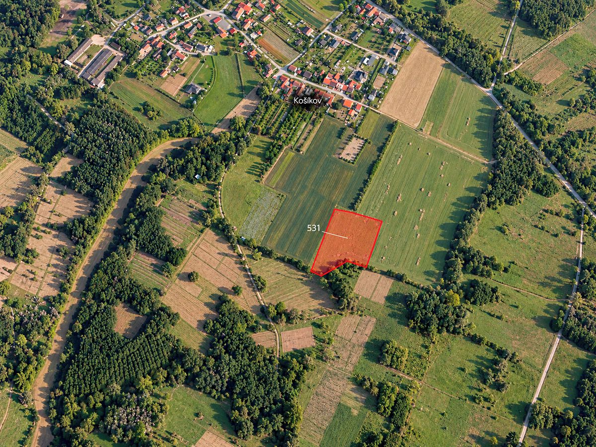Prodej pole 17429 m², Stanoviště – fotka 1 z 3