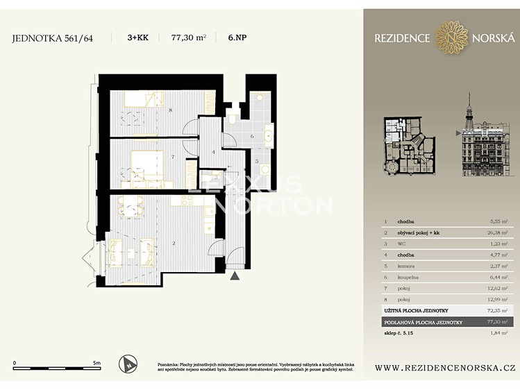 Квартира 3+kk на продаж, 77 м² (11 з 11)