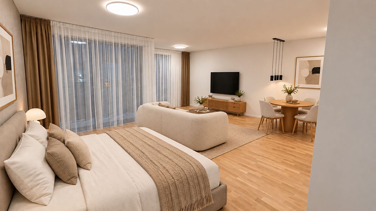 Pronájem bytu 1+kk 53 m², Praha – fotka 1 z 3