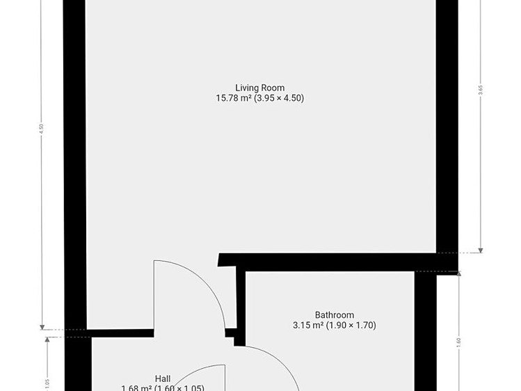 Pronájem bytu 1+kk, 22 m² (12 z 12)