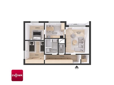 Prodej bytu 3+1, 68 m² (3 z 22)