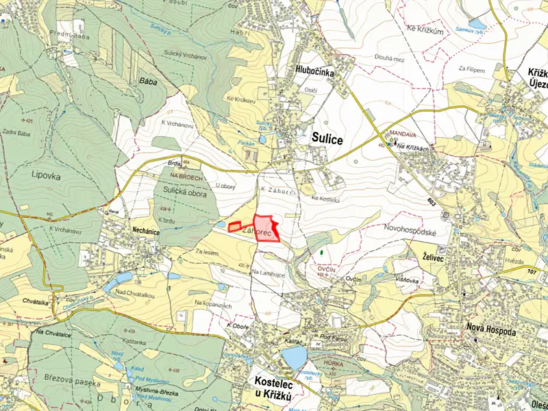 Prodej pole 54695 m², Sulice – náhled fotky 2