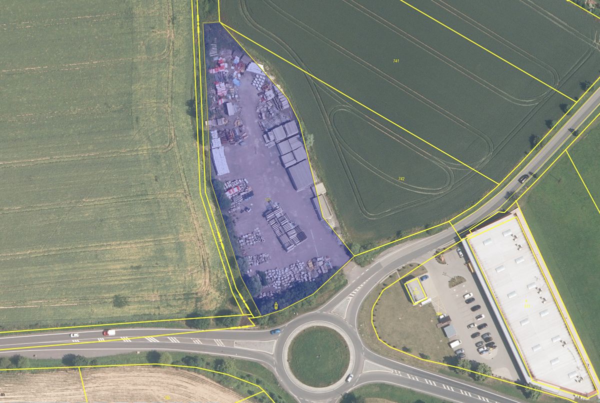Pronájem komerčního pozemku 6280 m², Dobřejovice – fotka 1 z 3