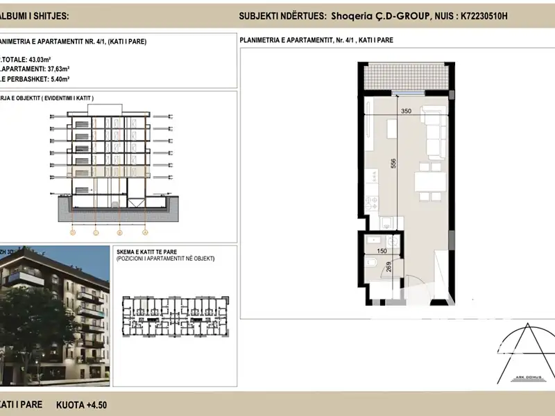 Prodej bytu 1+kk 37 m², Golem – náhled fotky 1