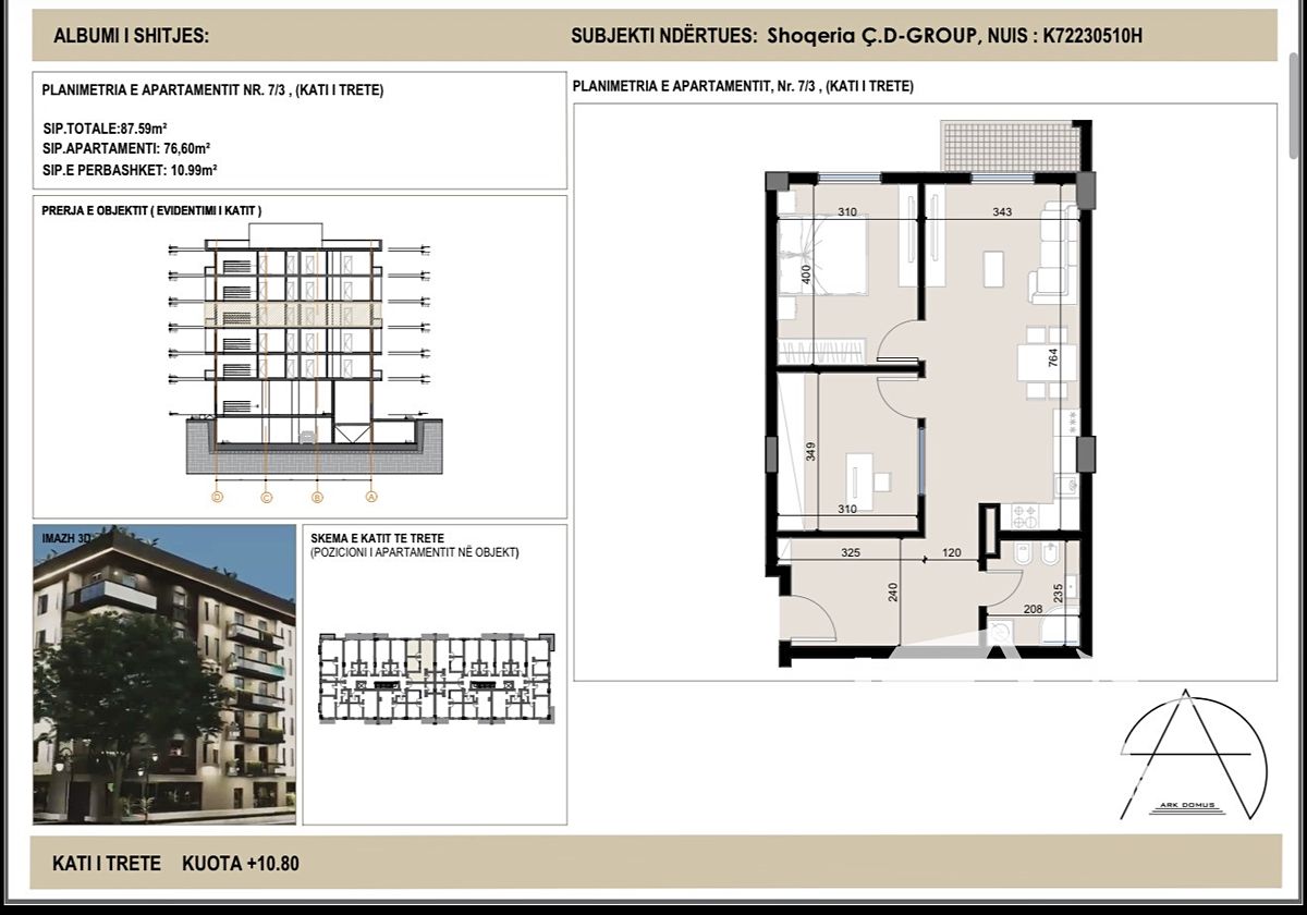 Prodej bytu 3+kk 76 m², Golem – fotka 1 z 3