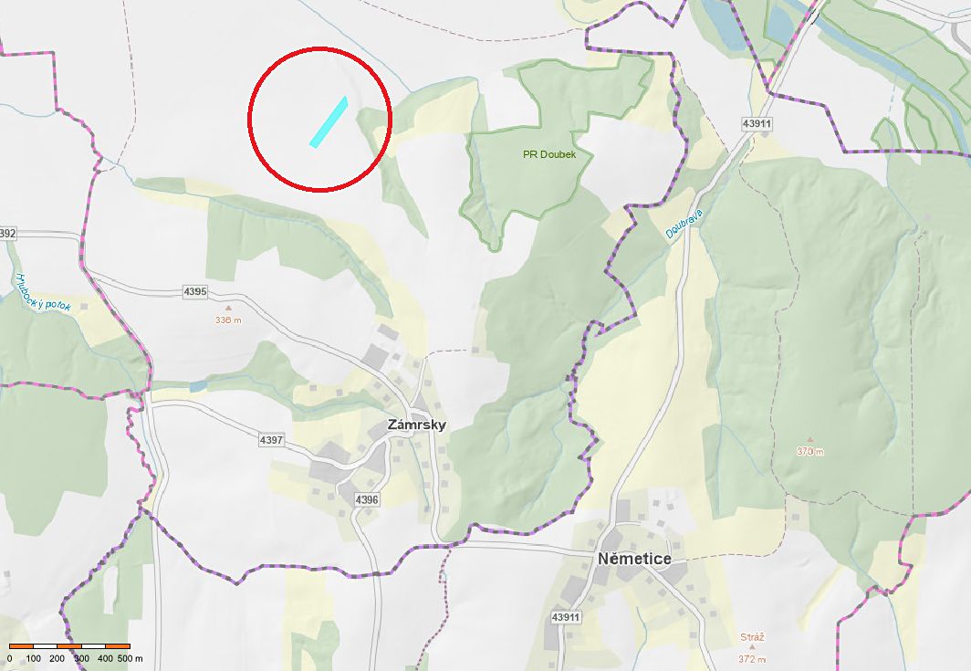 Prodej pole 7759 m², Zámrsky – fotka 1 z 3