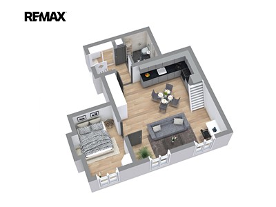 Квартира 2+kk в оренду, 52 м² (3 з 12)
