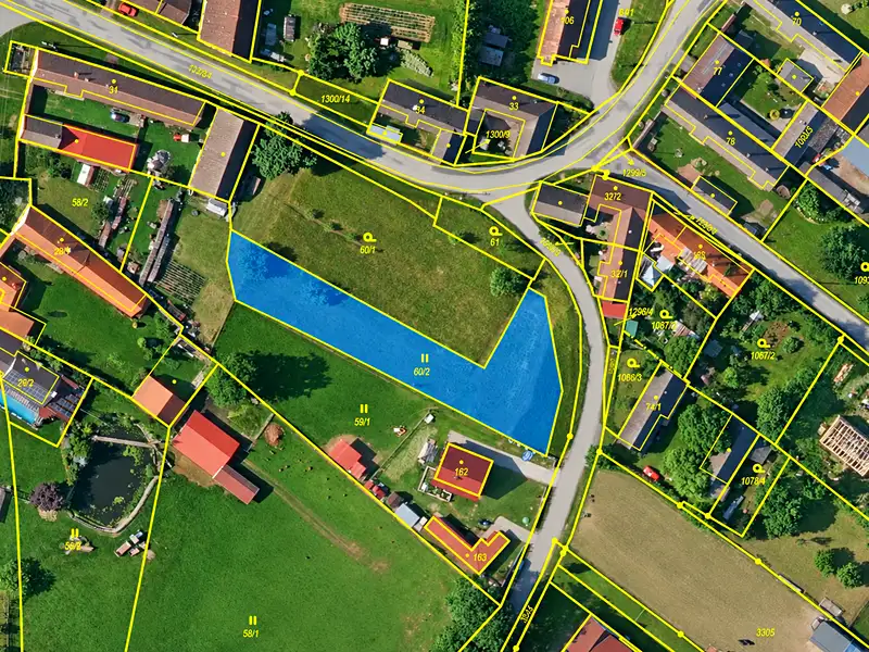 Prodej stavebního pozemku 1364 m², Drahov – náhled fotky 1