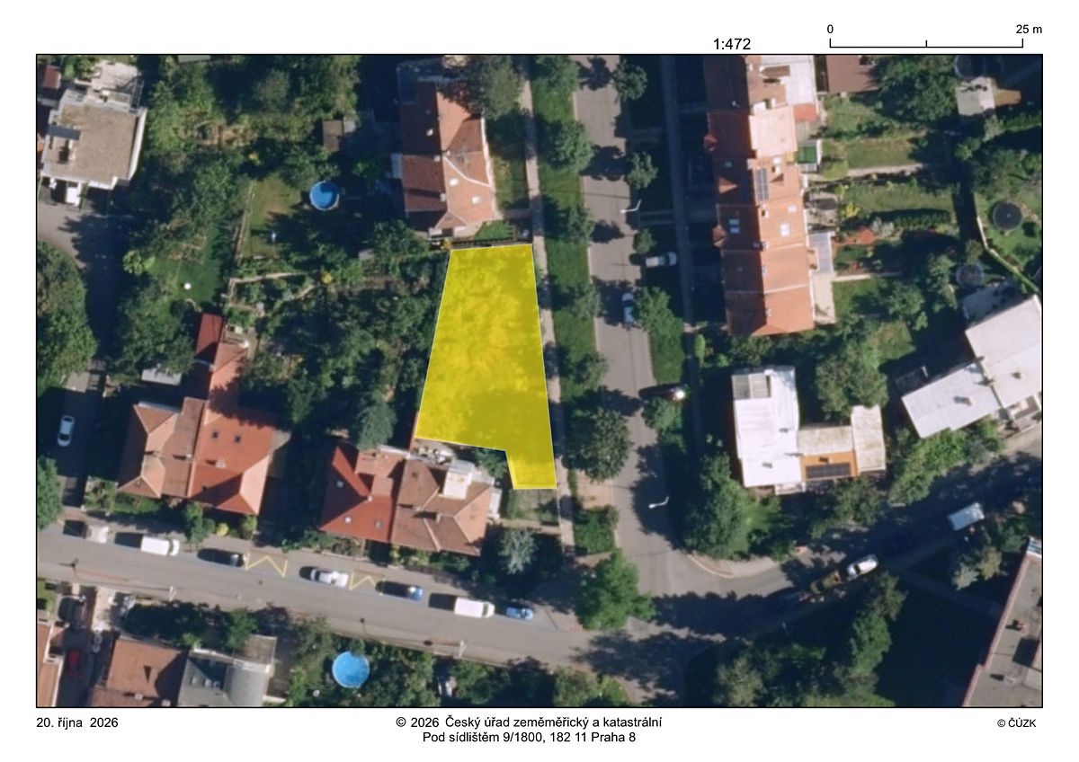 Prodej stavebního pozemku 419 m², Brno – fotka 1 z 3