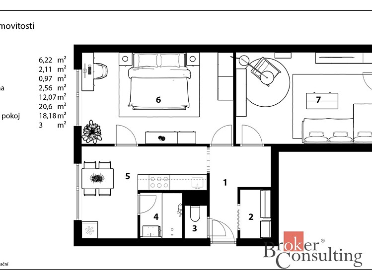 Pronájem bytu 3+1, 70 m² (11 z 16)