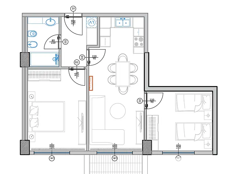 Prodej bytu 3+kk 74 m², Qerret – náhled fotky 1