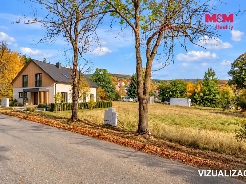 Prodej stavebního pozemku 1266 m², Škrdlovice – náhled fotky 3