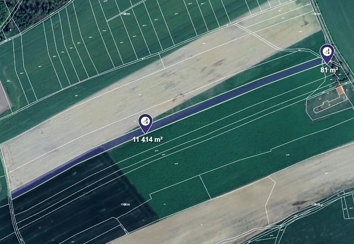 Prodej pole 11495 m²