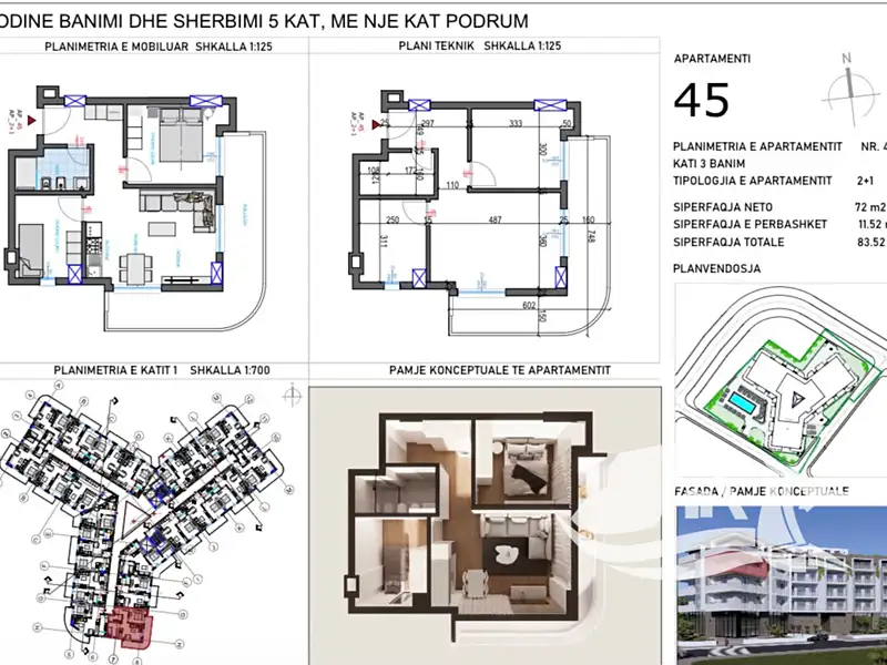 Prodej bytu 3+kk 72 m², Qerret – náhled fotky 2