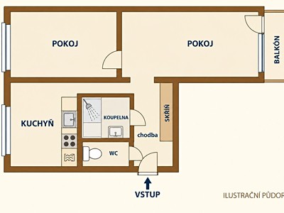 Wohnung 2+1 zum Kauf, 52 m² (3 von 14)