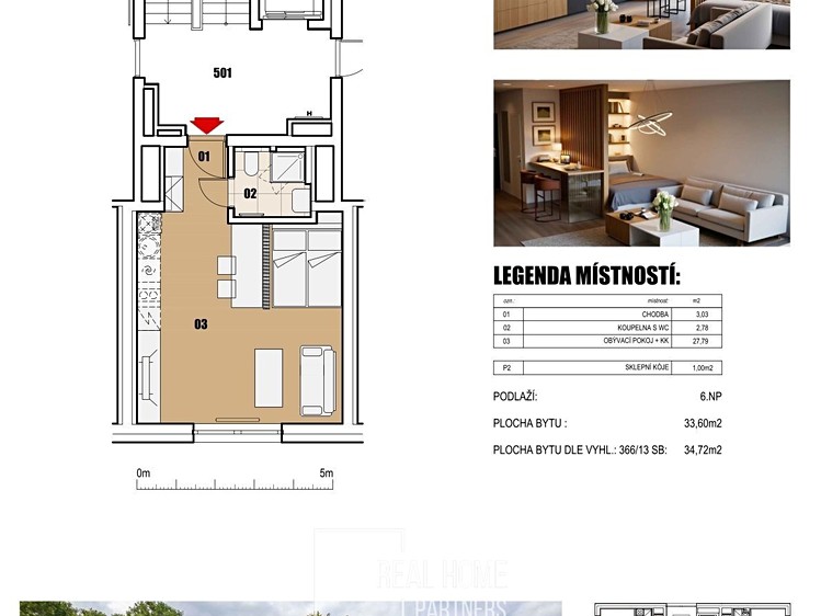 Wohnung 1+kk zum Kauf, 35 m² (7 von 7)