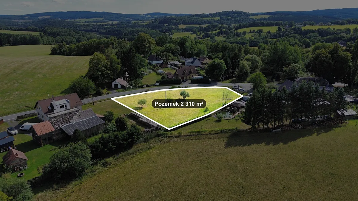 Prodej stavebního pozemku 2310 m²