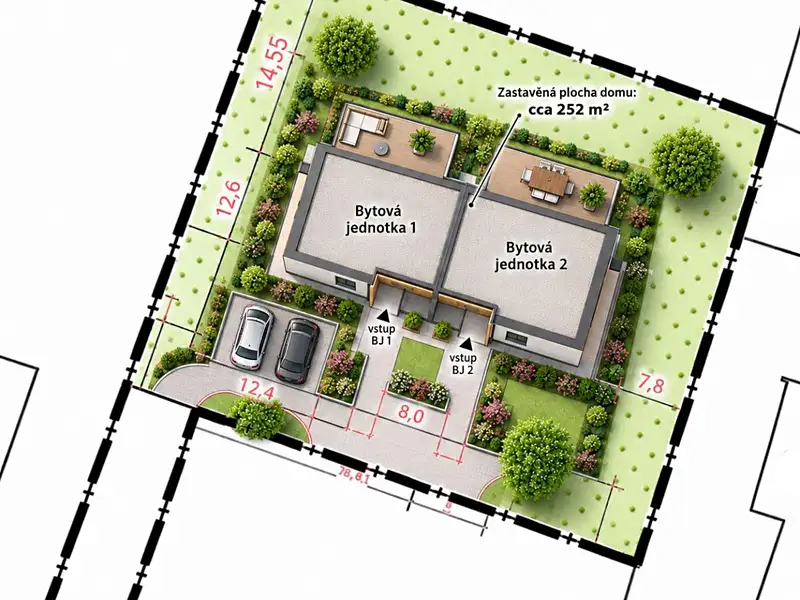 Prodej stavebního pozemku 1297 m², Praha – náhled fotky 3
