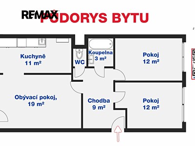 Wohnung 3+1 zum Kauf, 70 m² (3 von 17)