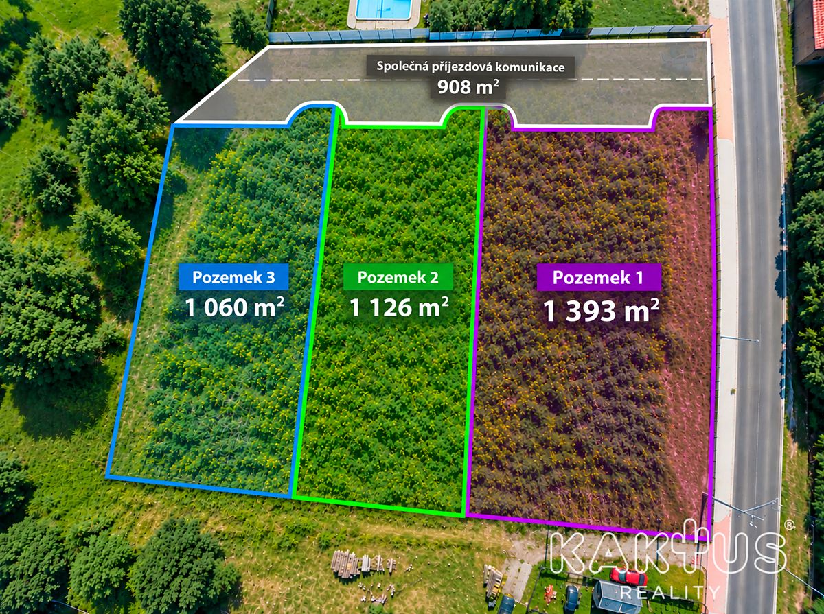 Prodej stavebního pozemku 1393 m², Jeseník – fotka 1 z 3