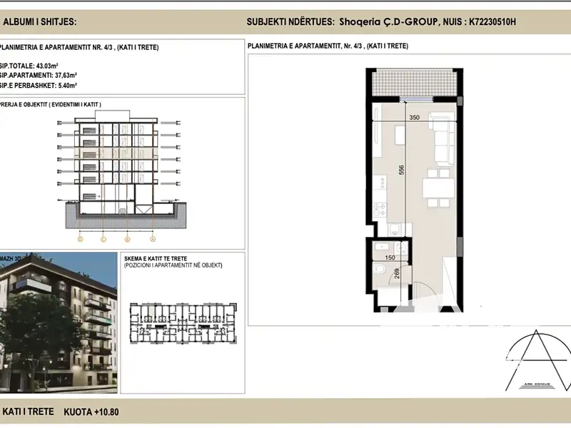Prodej bytu 1+kk 37 m², Golem – náhled fotky 1