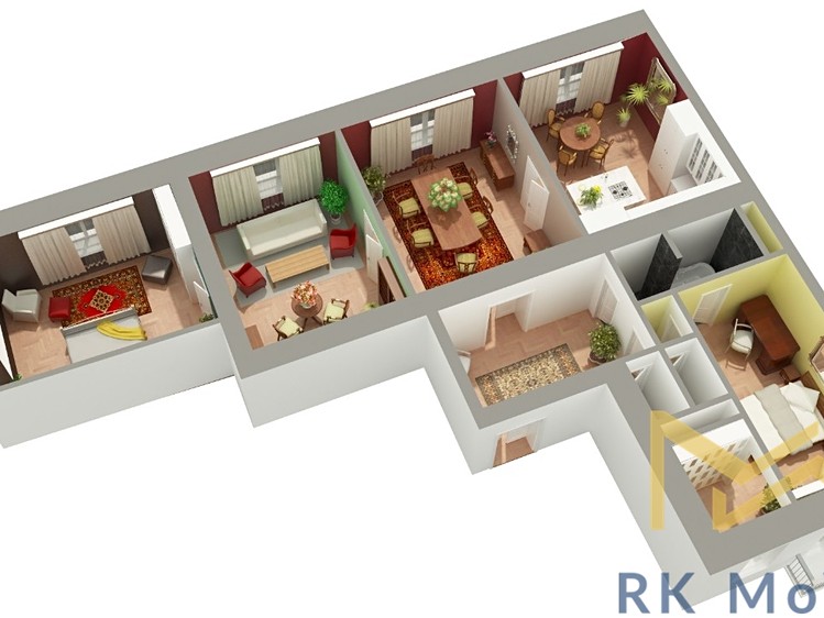 Квартира 4+1 в оренду, 150 м² (9 з 16)