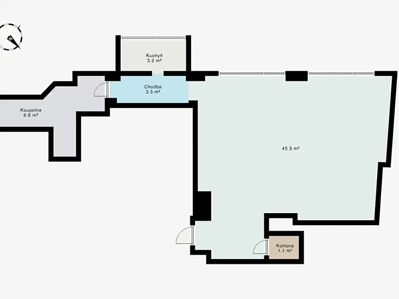 Pronájem bytu 1+1 60 m², Praha – náhled fotky 2
