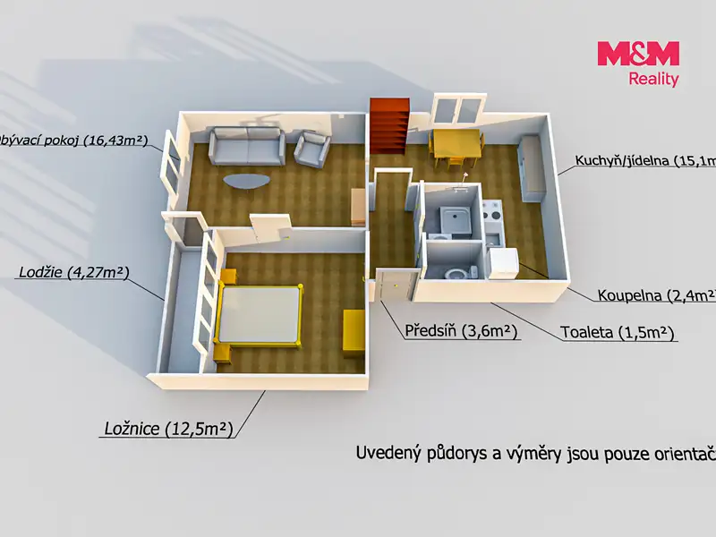 Prodej bytu 2+1 52 m², Hobšovice – náhled fotky 3
