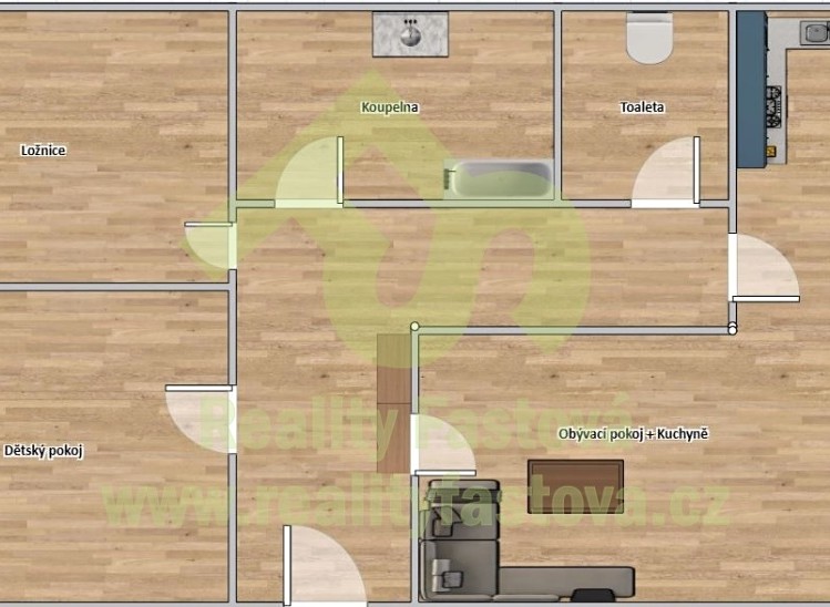 Wohnung 3+1 zum Kauf, 74 m² (22 von 24)