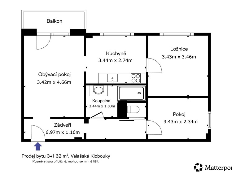 Prodej bytu 3+1, 62 m² (24 z 24)
