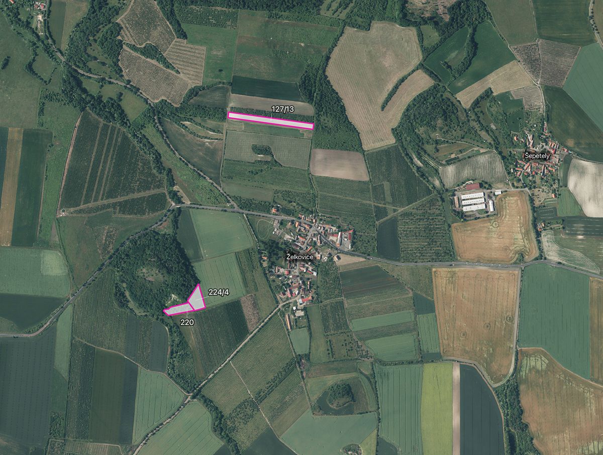Prodej pole 16344 m², Želkovice – fotka 1 z 3