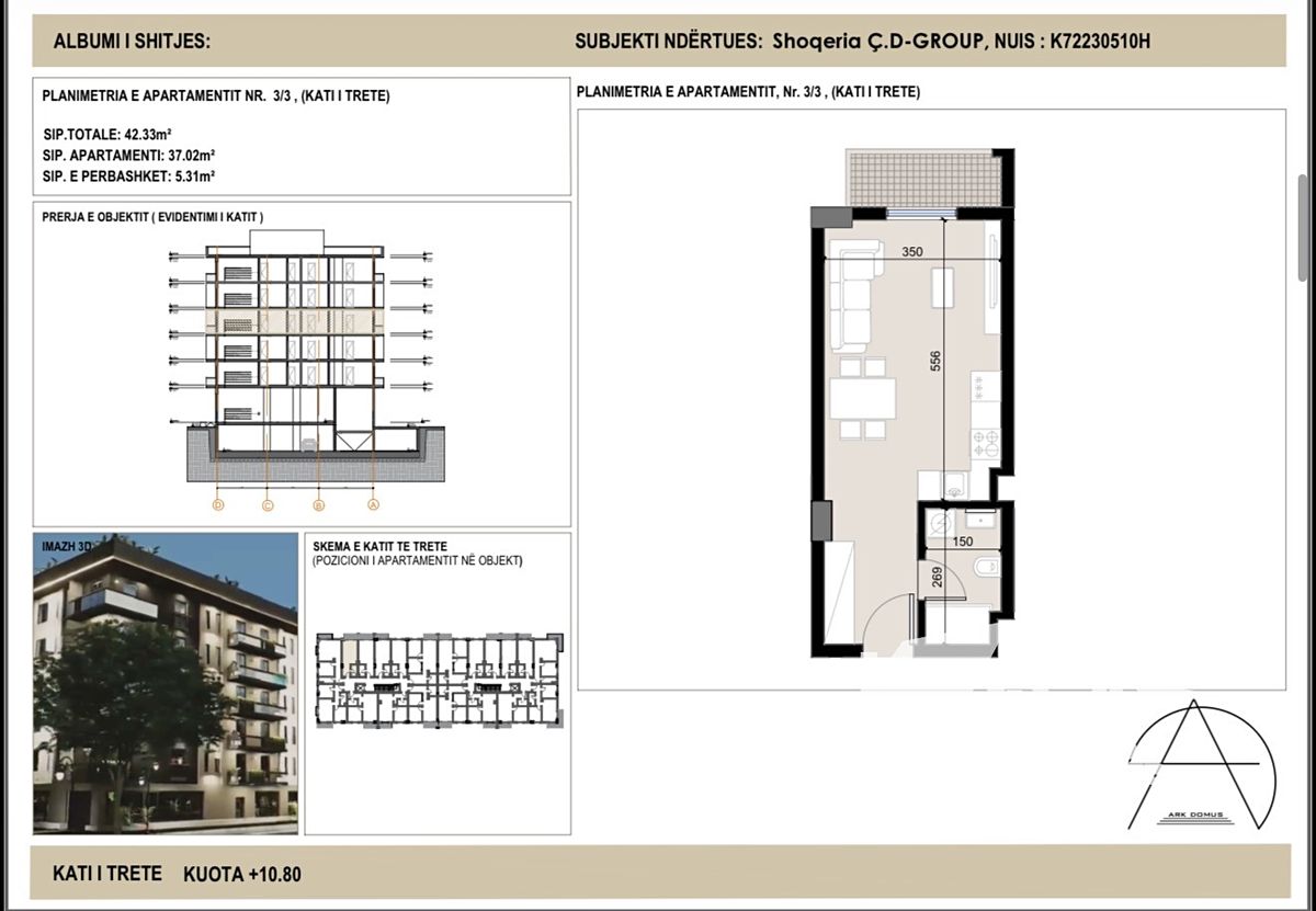 Prodej bytu 1+kk 37 m², Golem – fotka 1 z 3