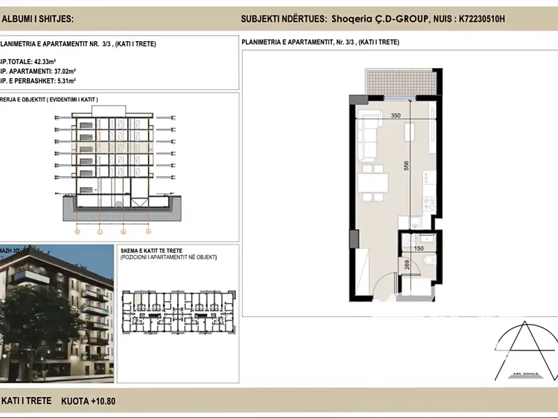 Prodej bytu 1+kk 37 m², Golem – náhled fotky 1