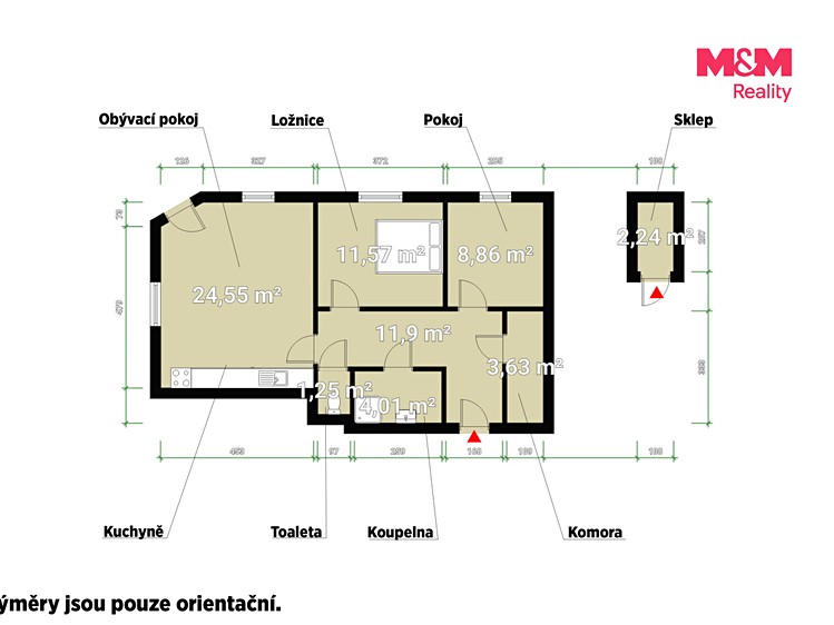 Квартира 3+kk на продаж, 71 м² (4 з 20)