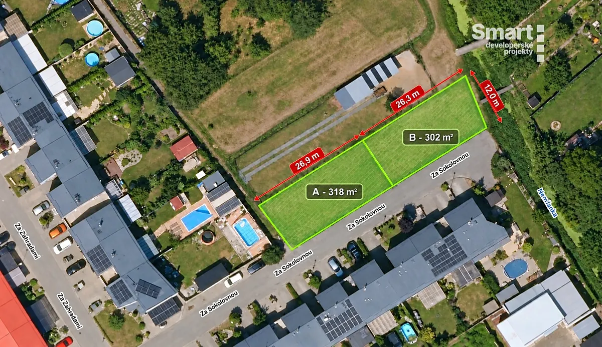 Prodej stavebního pozemku 302 m²