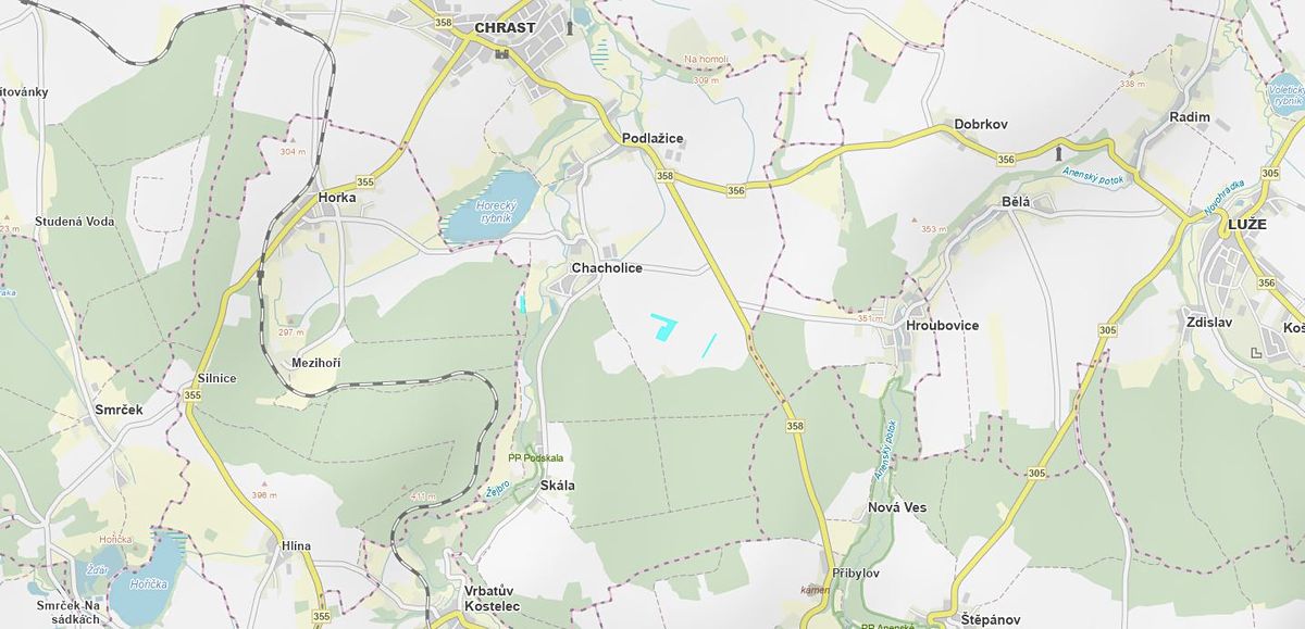 Prodej pole 26467 m², Chrast – fotka 1 z 3