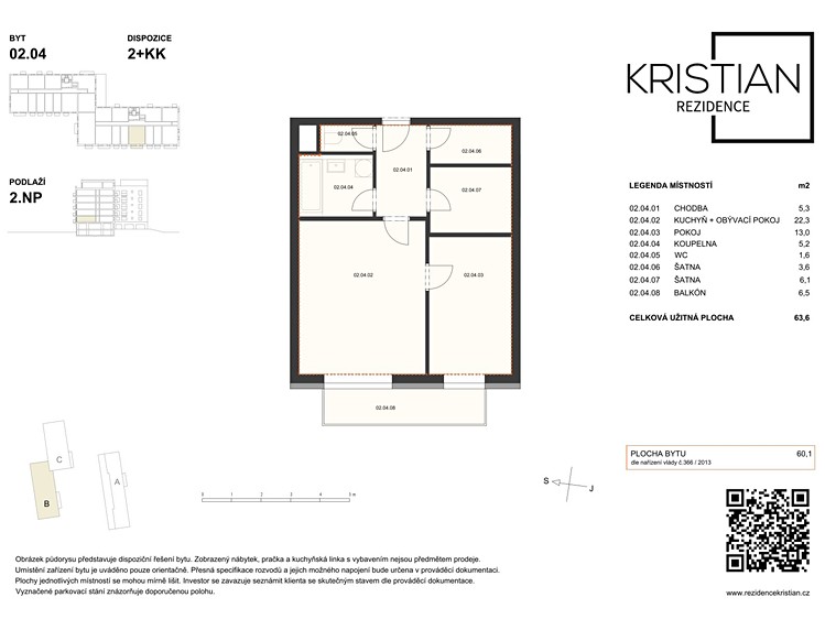 Wohnung 2+kk zum Kauf, 57 m² (7 von 7)